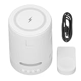 Halearo 4 in 1 Magnetic Wireless Charging Station, with RGB Light Fast Efficient Charger for Phone Watch Earbuds