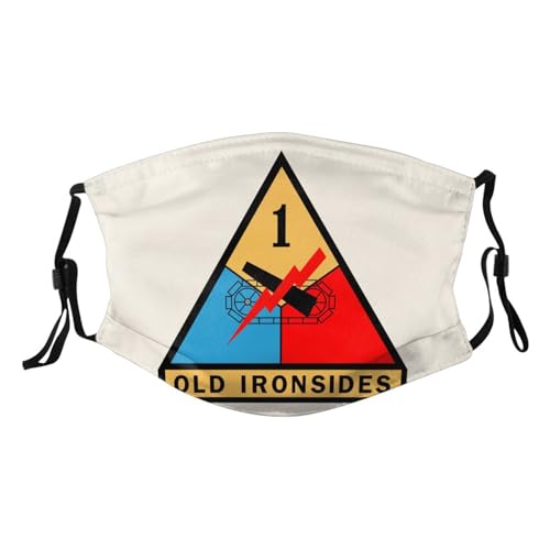 US Army 1st Armored Division Adult Dust Mask Adjustable Dust Face with 2 Filter83