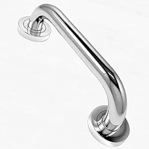 Plantex High Grade Stainless Steel Multipurpose Grab Bar/Hand Rail/Bathroom Accessories (Chrome - 11 inch)