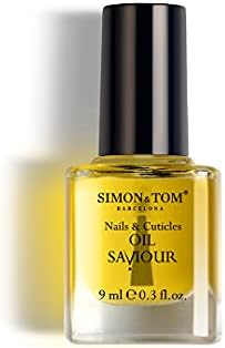 Simon&Tom Nail Oil Saviour - Nails and Cuticles Repair Treatment - 9 ml - For dry, flaking and split Nails - Accelerates Growth - With Organic Argan Oil - Jojoba and Sweet Almond Oil - Made in Spain