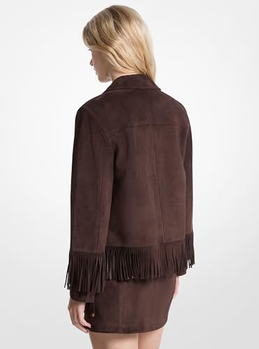 Michael Kors Women's Fringed Suede Jacket2