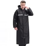 JEVRKAPZ Adults Rain Coats,Reusable Waterproof Long Rain Jacket,Reflective one-piece Raincoat,Lightweight Long Waterproof Rain Ponchos with Hoods,Windbreaker Hiking Safety Emergency