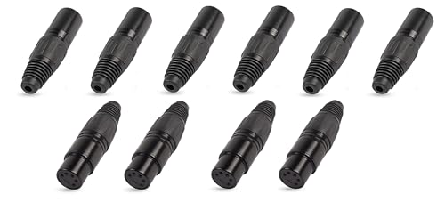 Crystal Pilot Ten (10) Female XLR5 Plugs