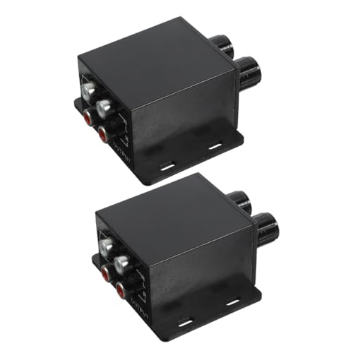Contrôleur de niveau d'amplificateur audio de voiture bouton de basse réglable en ABS lot de 2