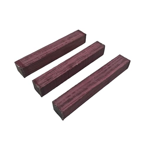 Amarante, Lot De 3 Carrelets, 140x20x20mm, Bois Précieux Ideal Tournage Sur Bois De Stylos, Lutherie, Instruments De Musique, Coutellerie, Fabrication De Manches De Couteaux, Sculpture, Bijouterie