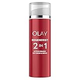 Olay Regenerist Crema Facial de Día y Sérum. Hidratante 2 en 1 Antiarrugas y Reafirmante Activa con Niacinamida Antienvejecimiento y Péptidos. Regenera, Reafirma e Hidrata. Ligera. 50 ml