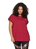 damen t-shirts gr. 56 Kurze Ärmel Zizzi Active by Damen Große Größen Fitness T-Shirt Kurzarm Sportshirt Gr 54-56 Rot