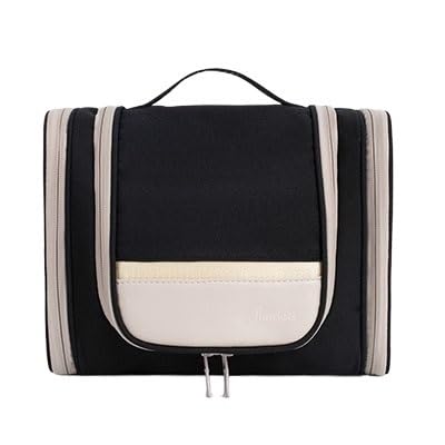 Borsa da Toilette Impermeabile, Trousse da Viaggio con aggancio per Cosmetici, Organizer per Articoli da Toilette da Uomo e da Donna.