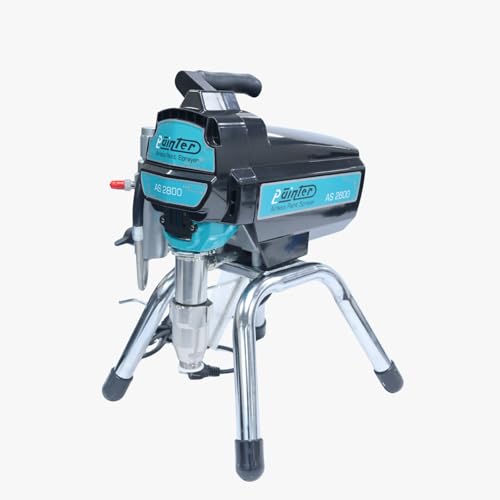 Image of Painter Spray Gun (Label) Airless Paint Sprayer Gun for Wall Paint, Furniture Paint, PU, Epoxy, Resins or Hardner & Heavy Duty Material (AS-2800), 2500W, 220V /50Hz