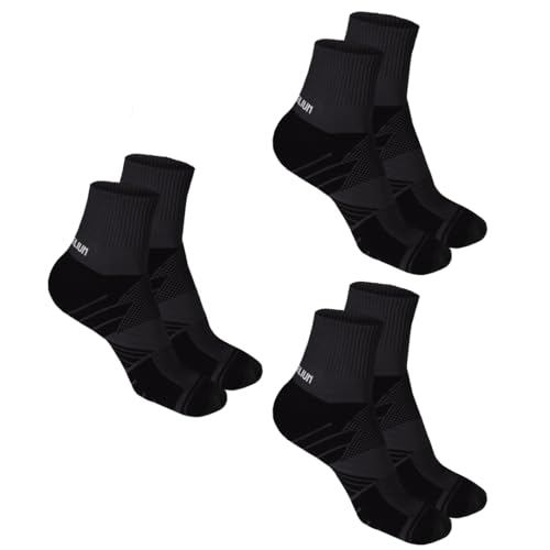 Image of HEELIUM Bamboo Athletic Socks for Men & Women | 3X Tougher & Durable, Ultra Soft & Blister Resistant | Perfect for Gym, Sports & Long Distance Running