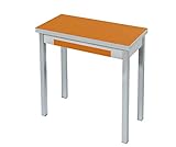 Mesa libro cocinas Naranja ASTIMESA Tipo Libro Mesa de Cocina, Metal, Naranja, 90x50cm