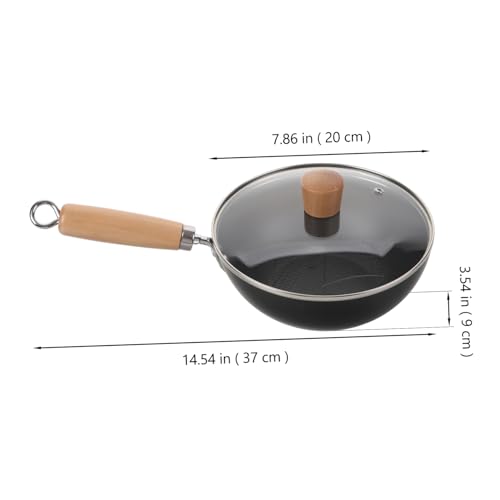Wok pequeño japonés Zerodeko con tapa antiadherente miniatura 4