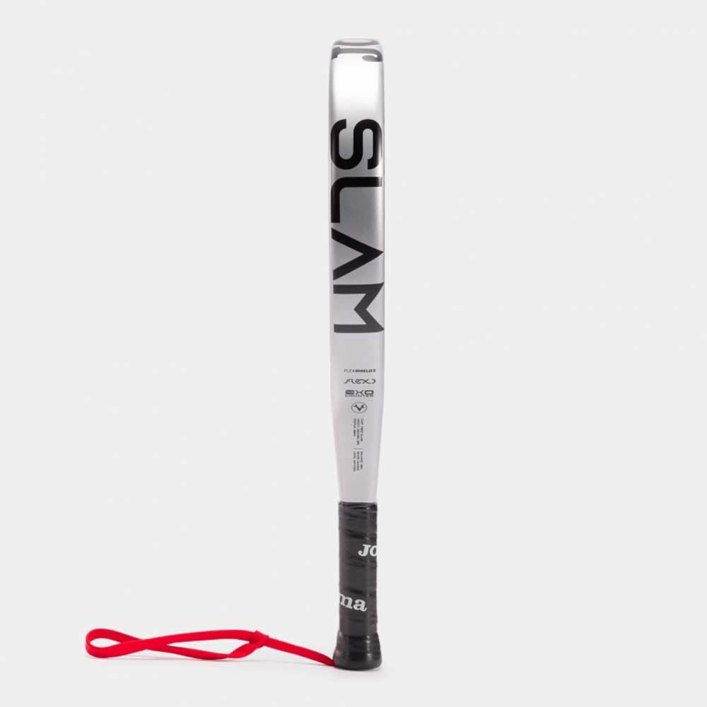 Joma Racchetta da paddle professionale Slam Soft con tecnologia Rotarion e Vibra - out, 350 g - Grigio Nero - Include custodia