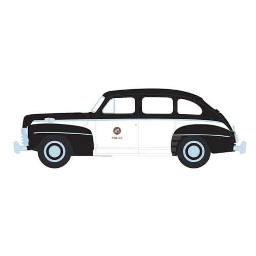 Camioneta Fordor 1947 Policía Los Ángeles 1:64 miniatura 3