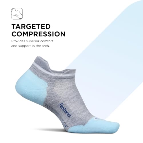 Image of Feetures Elite Max Cushion No Show Tab - Running Socks for Men & Women, Athletic Compression Socks, Moisture Wicking