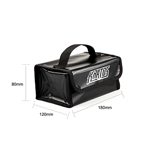 Kratos Fireproof Explosionproof Battery Safe Bag 120x180x80mm Lipo Charging Handbag for RC Model Airplane FPV Racing Drone