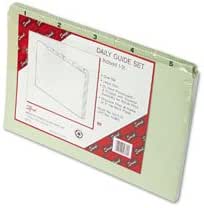 Amazon.com : Daily Recycled Top Tab File Guide Set, 1-31 : Office Products