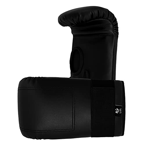 Ultimate - Classic Bag Mitt All Black Bagwork Gloves For Boxing Mma Muay Thai Training (Ch/Xs) #TOP1