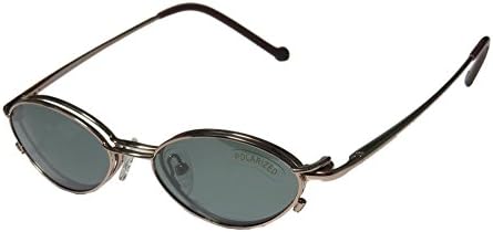 Magnetic Eyewear 800 Mens/Womens Designer Full-rim Sunglass Lens Clip-Ons Spring Hinges Eyeglasses/Spectacles (47-17-140, Gold)