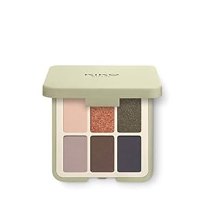 KIKO Milano Green Me Eyeshadow Palette | Paleta con 6 sombras de ojos con múltiples acabados: mate, perlado y metálico