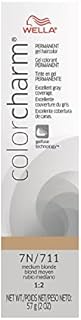 Wella ColorCharm Permanent Gel, Hair Color for Gray Coverage, 7N Medium Blonde