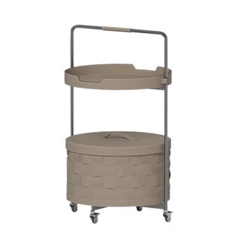 Mueble del Salón Moderno sofá con Ruedas pequeño, Mesa Auxiliar for Sala de Estar, Mesa de Centro de Cuero con Forma de Silla de Montar móvil Sencilla Mesas Auxiliares Salón