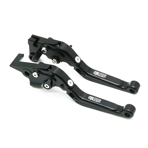 Ersatzhebel Motorrad Einstellbare Klapp Ausziehbare Kupplungshebel Für Honda CBR650R CBR 650R CBR 650 R 2019 2020 2021 2022 2023 Bremse Kupplung Hebel(Black)