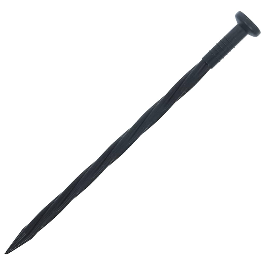 Mangloder - Borde flexible para césped con 30 clavos de 10 m de longitud y 5 cm de altura para borde de jardín y delimitación de terrazas, material de polietileno duradero, fácil instalación, ideal