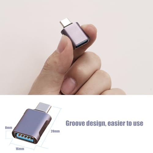 TFAK 10 Pack Up to 10Gbps/120W Usbc to USB Adapter,USA to USB-c adopters,U sb to USB C Connector,Type C Male to a Female Adapter for Charger,Phone 15/16, PC, Laptop, Tablet, Keyboard etc, Navy Blue - Thumbnail 7