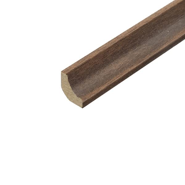 eXtreme Laminate Scotia Beading - 1.2m x 5 Lengths Floor Edging Strip - Durable, Long-Lasting, and Versatile Floor Beading, Dark Walnut