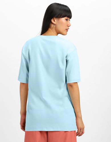Image of JUNEBERRY 100% Pure Cotton, Pack of 2,Round Neck, Oversized Loose,Drop Shoulder,Graphic Printed, Half Sleeve T-Shirts for Women & Girls, in Different Colors, with Sizes Range from S to 2XL.