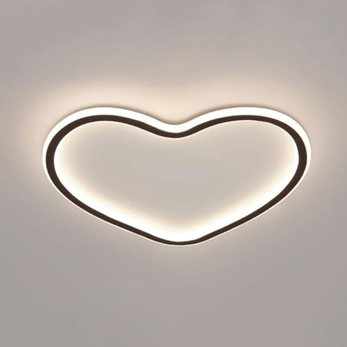 Plafonnier LED moderne cœur dimmable avec télécommande pour salon