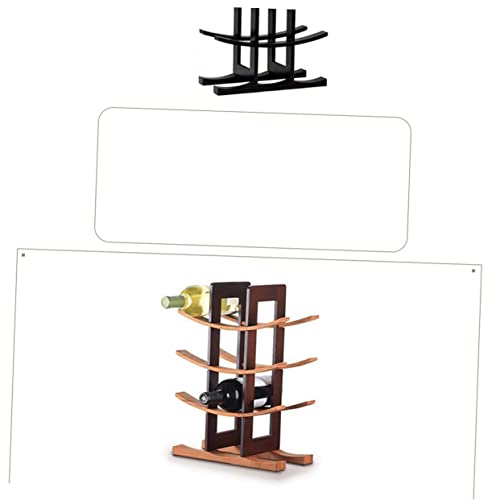 Soporte para botellas de vino Unomor en bambú y plástico miniatura 5