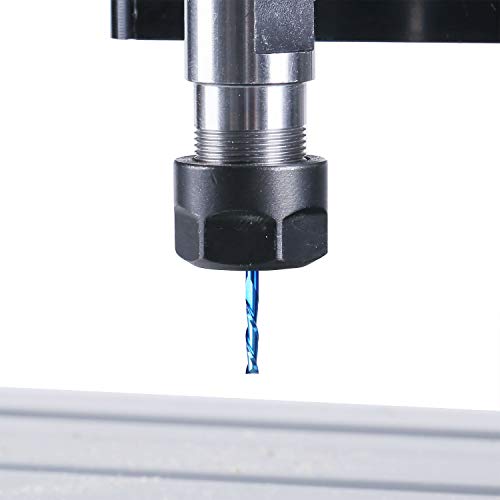 Sainsmart 2-FLUTE FLAT NOSE Genmitsu 10Pcs Nano Blue Coat Flat Nose End Mill Cnc Router Bits thumb #5