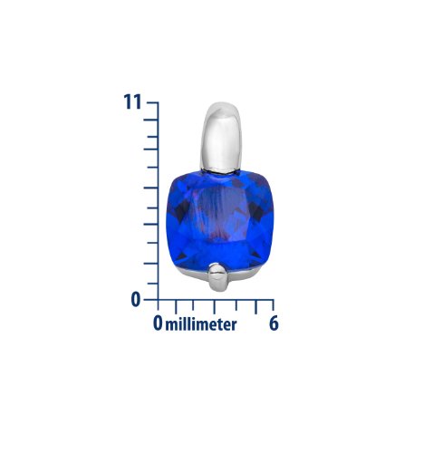 Miore Collana con Pendente da Donna, Oro Bianco 9k...