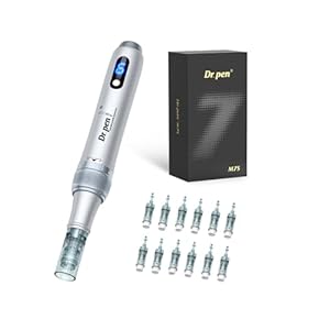 Dr. Pen M7S Microneedling Pen met 12 Vervangende Cartridges 16Pin 24Pin 36Pin Microneedling Apparaat voor Anti-aging Zilveren Kleur 2025 Nieuw Model
