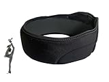 YamerSK8 Padded Headband for Figure Skating, Black (Small)