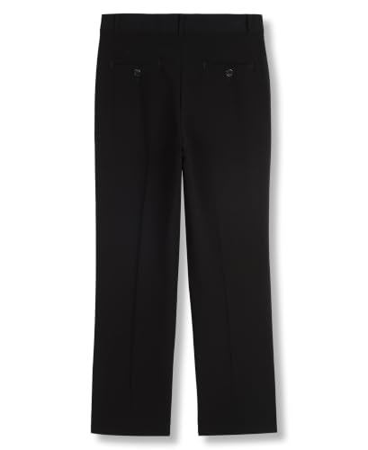 Image of Calvin Klein Boys Flat-Front Bi-Stretch Dress Pant, Straight Leg Fit, Belt Loops & Front Pockets