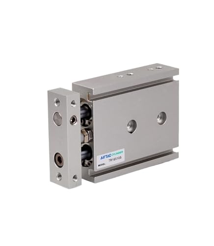 Cylindre double arbre TR16x10 pneumatique pour guidage précis - 4