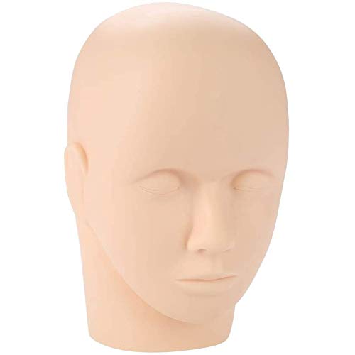 Makeup Mannequin Head, Make Up Exercise Head, Mannequin Head Exercise Head Training Head for Make Up Training Eyelash Extension Cosmetics Training Massage Practice