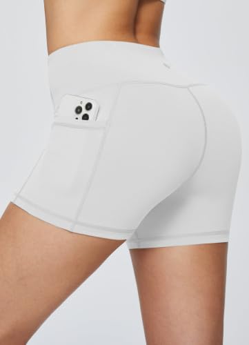 Image of baleaf Women's High Waist Biker Shorts with 3 Pockets