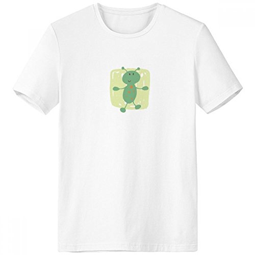 T-shirt Alien blanc cadeau idéal homme motif univers et graffiti multicolore M