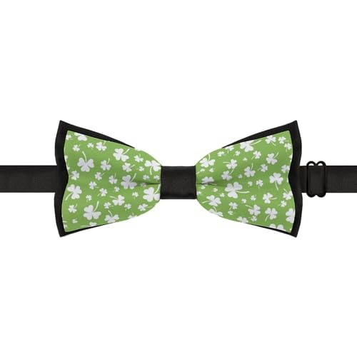 GoasNei Happy St. Patrick's Day Bow Tie for Men Adjustable Necktie Funny Tie Neck Ties for Weddings Party