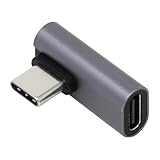 アイネックス PD100W対応 USB3.2Gen2変換アダプタ Cメス - Cオス 横L型フラット U32CC-LFAD2