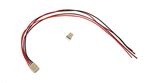 Image of (PAIR OF 5) 4Pin JST Connector Cable & Female Connector with Crimps