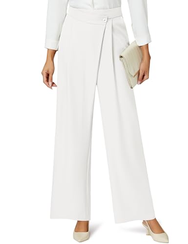 Blooming Jelly Women Wide Leg Dress Pants High Waisted Work Pant with Pocket Business Casual Outfits 2025