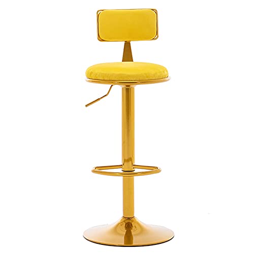 Tabouret de bar pivotant hauteur réglable avec assise ronde chic