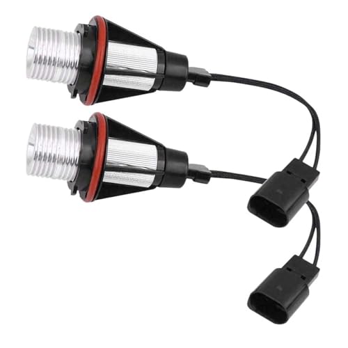 Angel Eyes LED ámbar 8000K potentes para actualizar faros halo de BMW E60 E39
