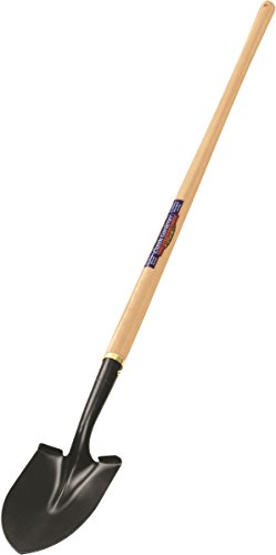 Pala redonda Truper grado comercial con mango de madera 45 pulg miniatura 1