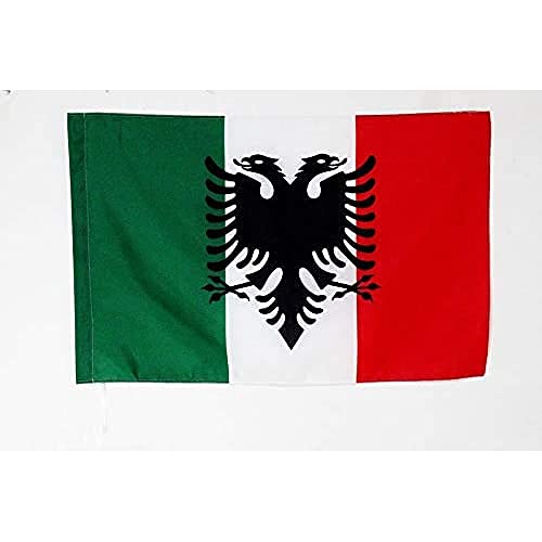 AZ FLAG, Arbereshe people Flag, 2x3 Ft, Italo-Albanians Banner with Sleeve, 100% Polyester, Fade Resistant, Vivid Colors